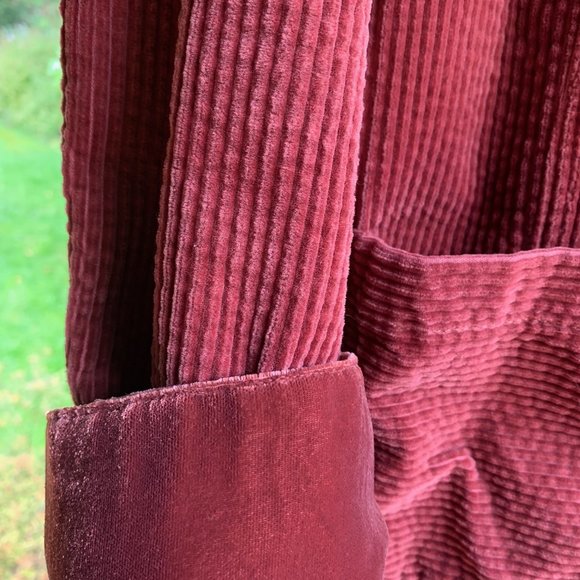 Brand new J.Jill Cinnabar velvet hooded corduroy swing jacket coat M $219 - Picture 4 of 10